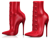 Garbaggio // Aisha Boots - Red