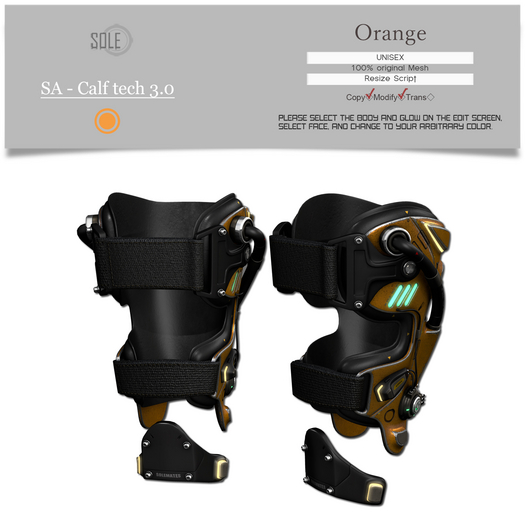 :::SOLE::: SA - Calf tech 3.0 (Orange)