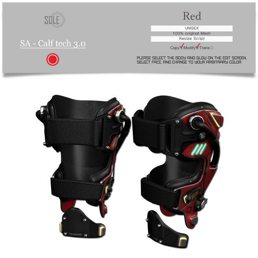 :::SOLE::: SA - Calf tech 3.0 (Red)