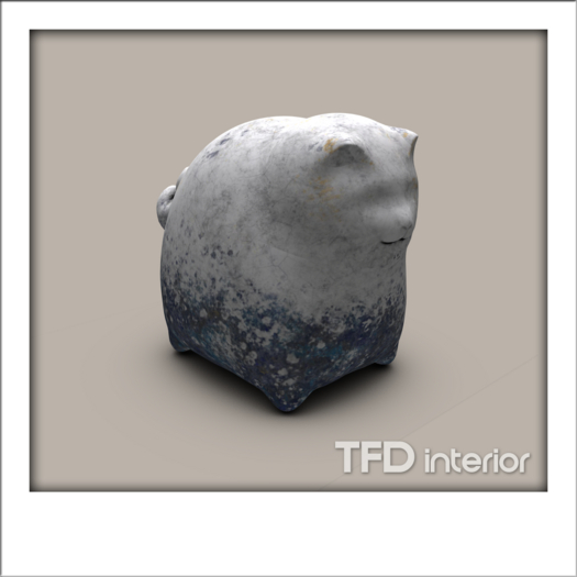 [TFD] interior - Fat Stone Cat (Blue)