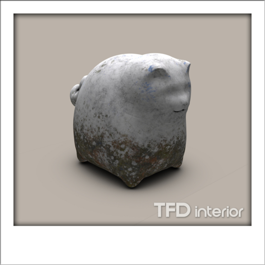 [TFD] interior - Fat Stone Cat (Brown)