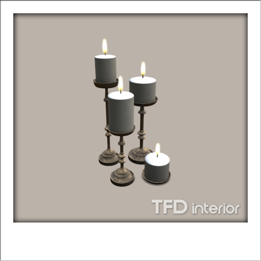 [TFD] interior - Four Candlesticks (Iron)