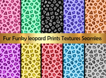 Fur Funky leopard Prints Textures Seamless
