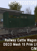 KO-H Railway Cattle Wagon 