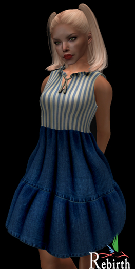 !!! Revna !!! 141 Rebirth Dress Denmin & Blue Normal Breast