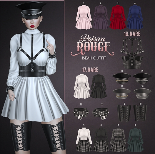 18. POISON ROUGE Iseah Harness Reborn RARE
