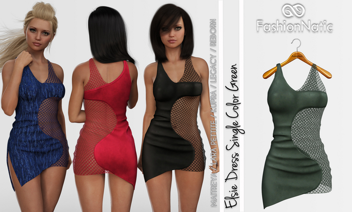Elsie Dress Green - Maitreya Lara, Lara Petite, Kupra Original, Legacy, Reborn- FashionNatic
