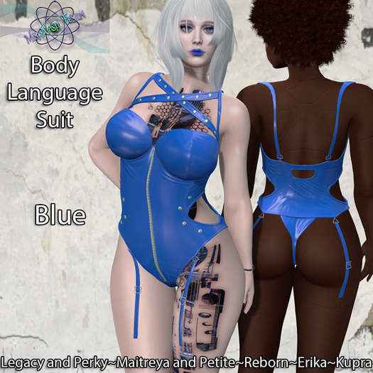 ~*MF*~ Body Language Suit - Blue (Add or Rez)