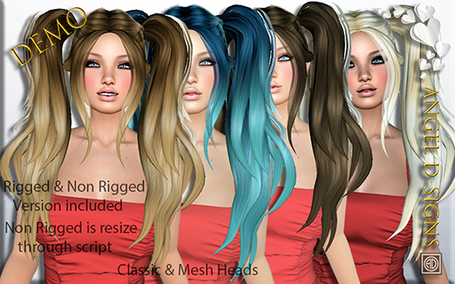 AD Rigged Mesh Hair Marley Demopack