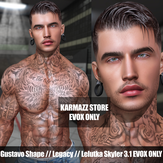 KARMAZZ Gustavo Shape - Lelutka Skyler Head 3.1 EVOX - Legacy