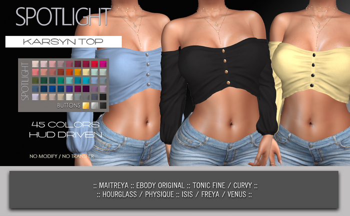 SPOTLIGHT - KARSYN TOP (DEMO Available In-World) 