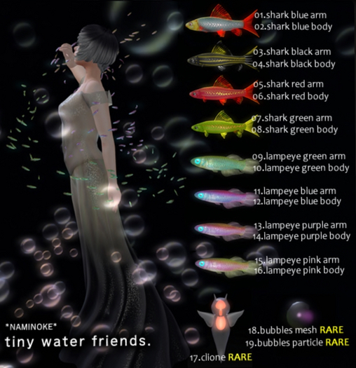 18.*N*tiny water friends - bubbles mesh<box> RARE