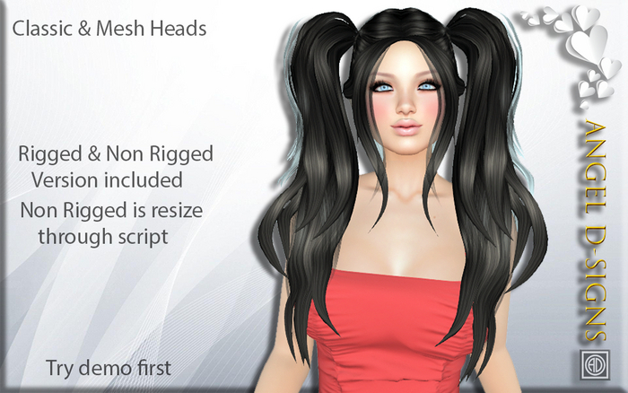 AD Rigged Mesh Hair Marley Chocolat Brown