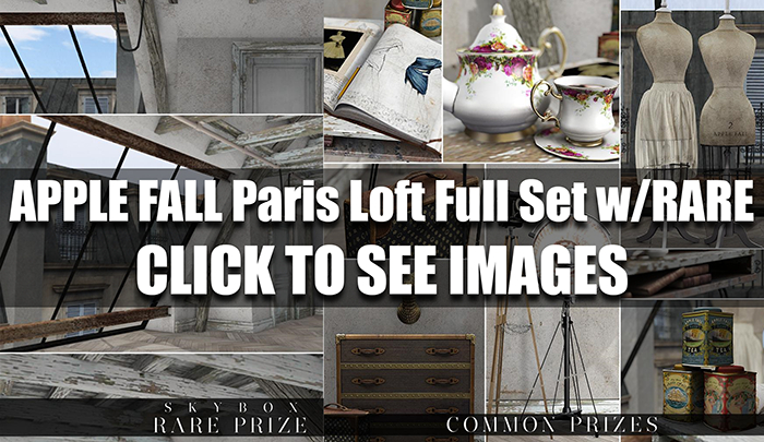 AF (APPLE FALL) Paris Loft Full Set w/RARE