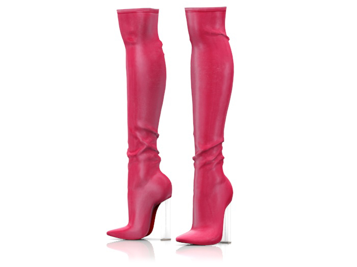 Garbaggio // Boa Boots - Fuchsia