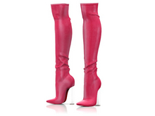 Garbaggio // Boa Boots - Fuchsia
