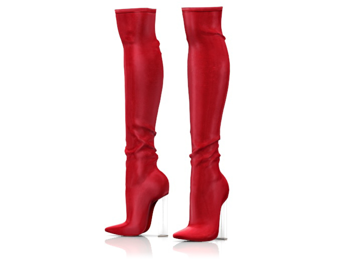 Garbaggio // Boa Boots - Red
