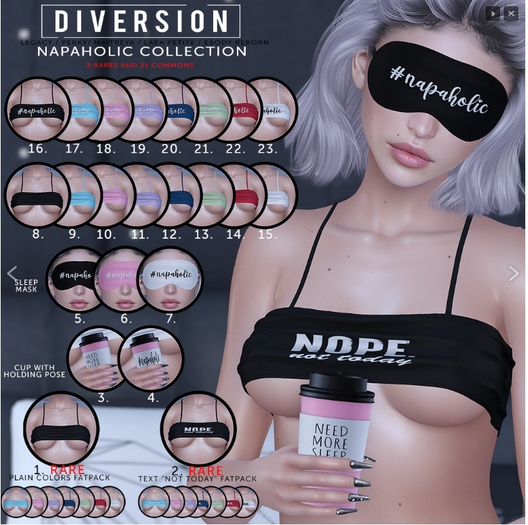 2. Diversion - Napaholic - Text Pack (Reborn) RARE