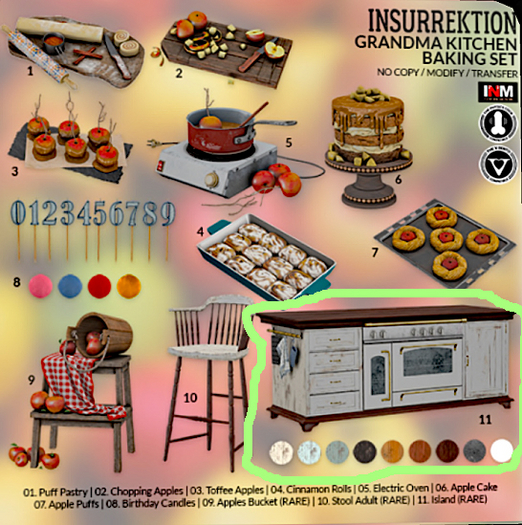 11. [IK] Grandma Kitchen Baking Set - Island - RARE