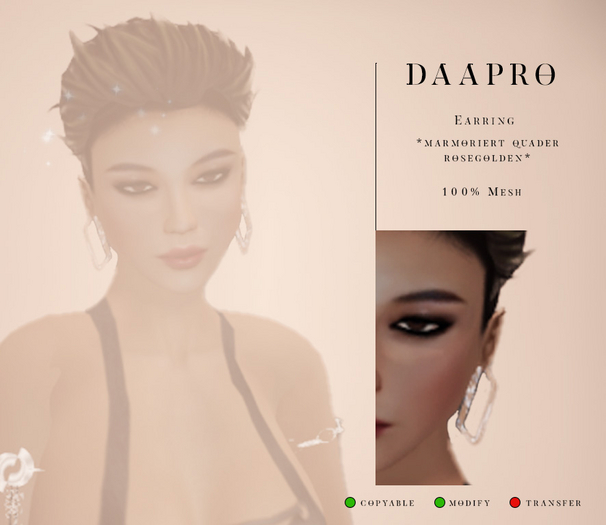 Daapro Jewelry quader Earring