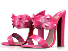 Garbaggio // Cheryl Sandals - Fuchsia