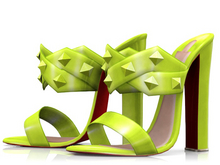 Garbaggio // Cheryl Sandals - Lime