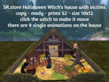 SR.store Halloween Witch's house with victims