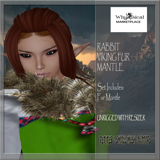 Yabusaka Petite Rabbit Fur Mantle (BOXED)