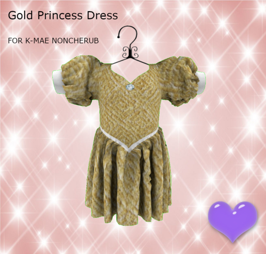 *HEB*Gold Princess Dress NC