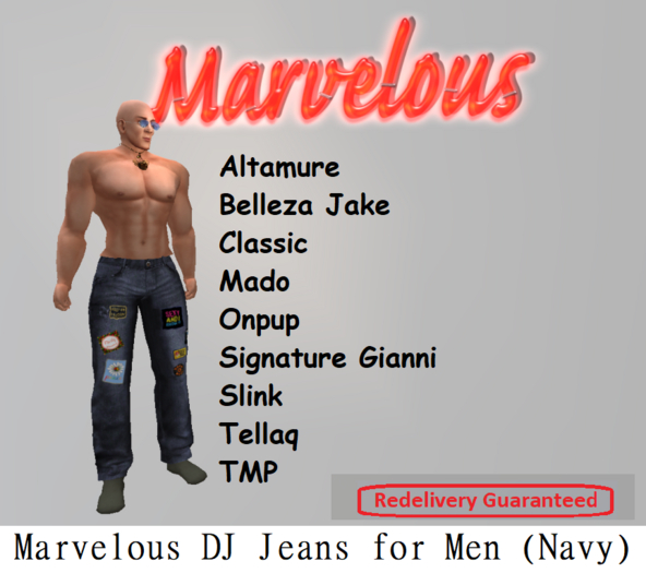 Marvelous DJ Jeans for Men (Navy)