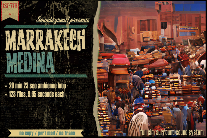 Sounds Great! Ambient System - Marrakech Medina