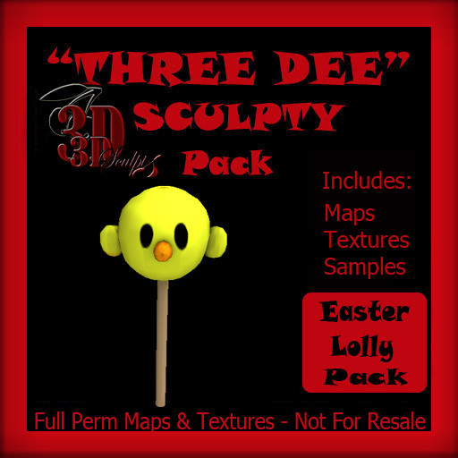 "Three Dee " Easter Lolly Sculpty Pack