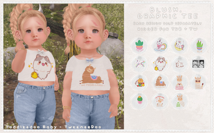 Blush. Graphic Tee - Fatpack