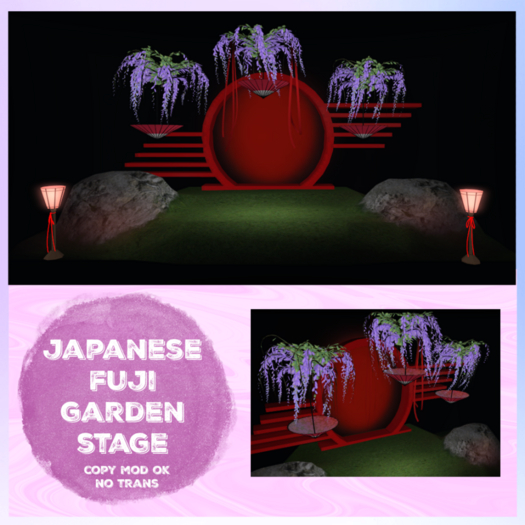 =LOLLY PROP=JAPANESE FUJI GARDEN STAGE