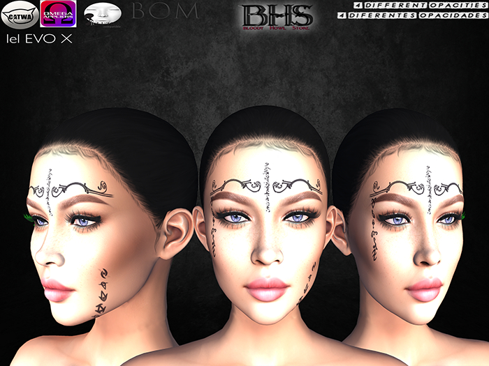 ::BHS:: Runa Magic Face Female Tattoo