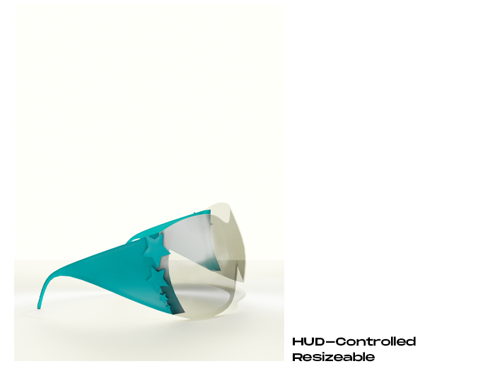 [HUNTT] - Aysha Vintage Shades - Aqua