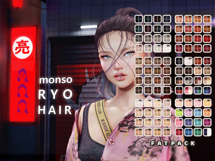 [monso] Ryo Hair /Fatpack