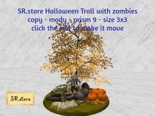 SR.store Halloween Troll with zombies