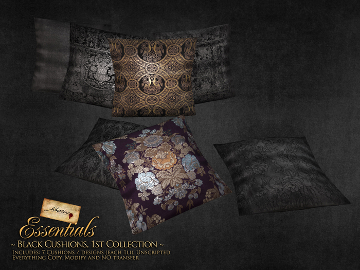 ~Libertine~ Black cushions, 1st Collection