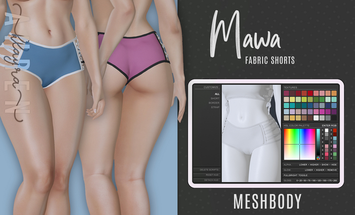 [KA][Mawa Shorts & HUD][Fabric][Meshbody]