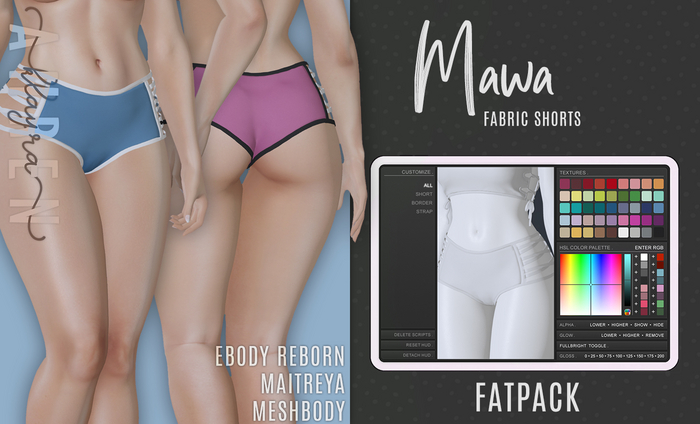 [KA][Mawa Shorts & HUD][Fabric][FATPACK]