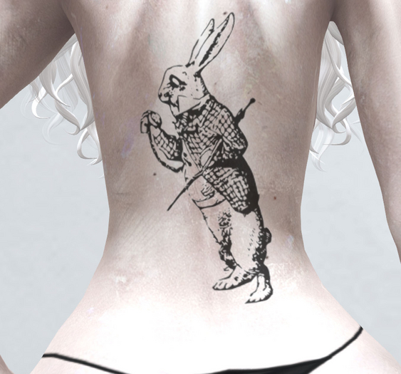 *CURSED ASYLUM* WHITE RABBIT bom bake on mesh classic avatar