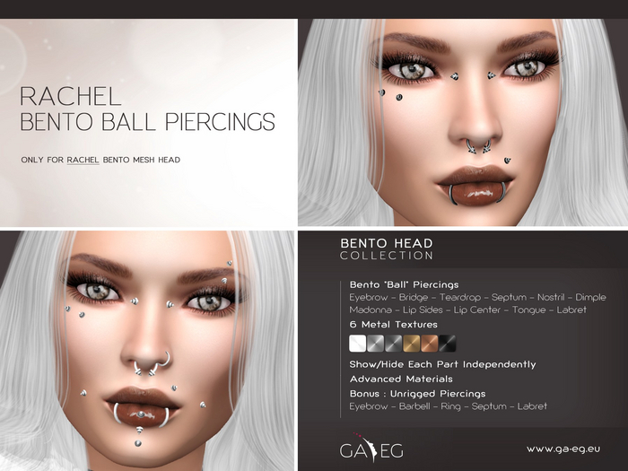 [GA.EG] Rachel Bento Ball Piercings