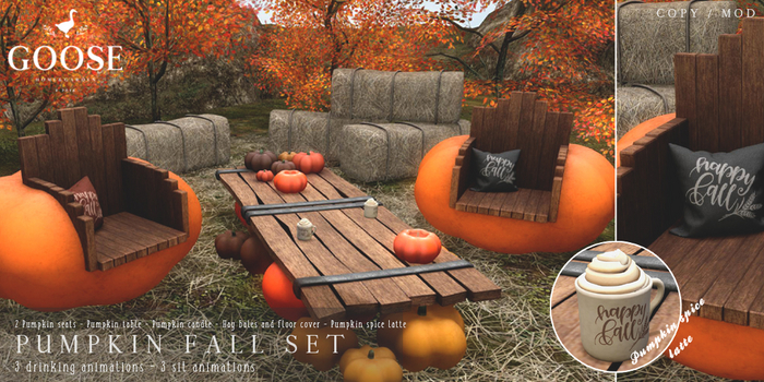 GOOSE - Pumpkin fall set