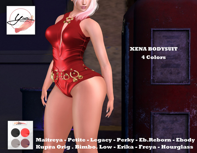 ..YIA.. Xena Bodysuit 4 Colors Fatpack