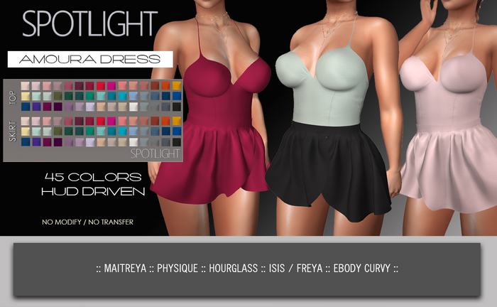 SPOTLIGHT - AMOURA DRESS (DEMO Available In-World) 