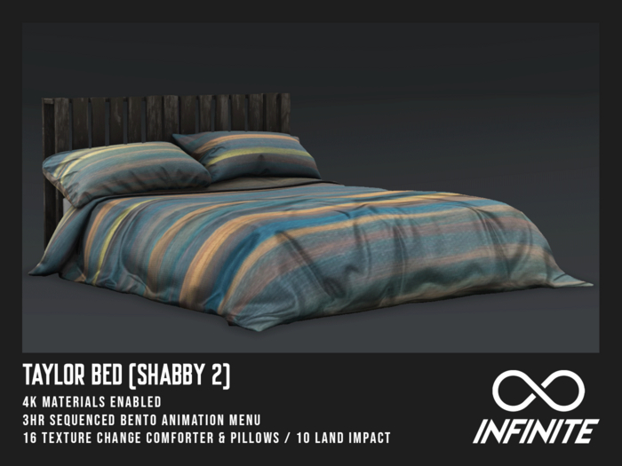 Infinite - Taylor Bed (PG) *Shabby 2