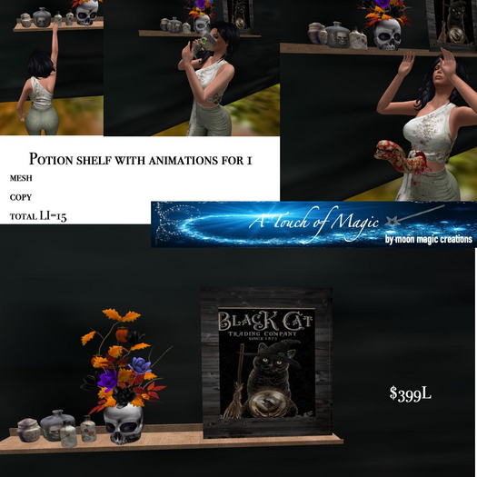 Magic Potion shelf animated for 1 -Box LI=15