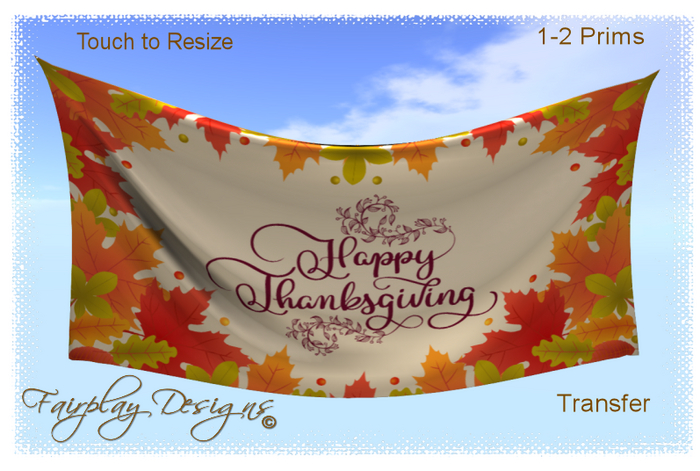 ~R~ Happy Thanksgiving Classic Banner~