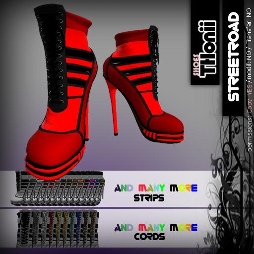 THonii ** Shoes ** StreetRoad ** Red ( PROMO )
